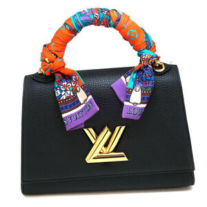 Louis Vuitton Twist One Handle Bag Taurillon Leather Black